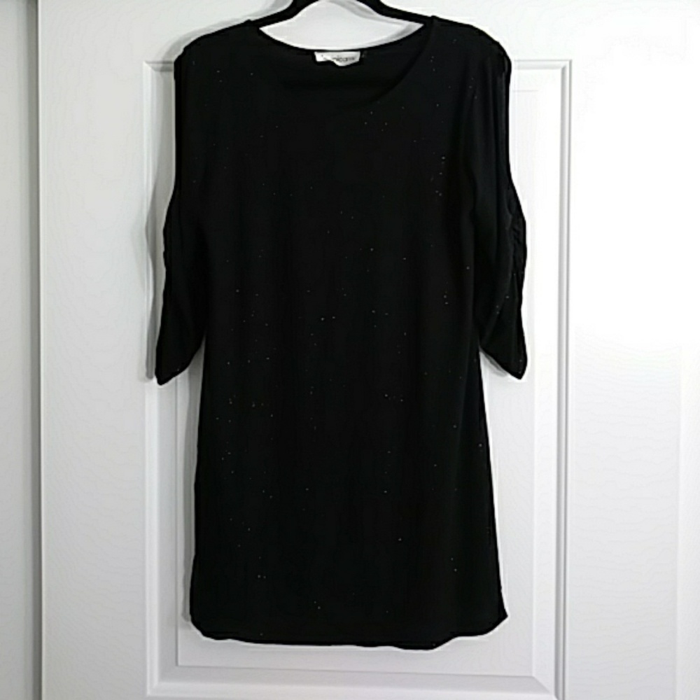 Black glitter dress